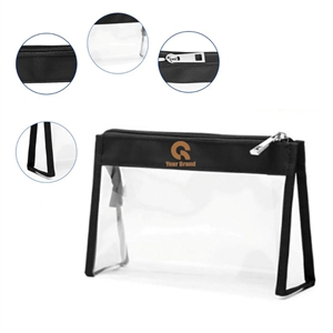2 Pack Waterproof Durable Clear Makeup Bag