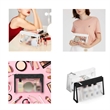 2 Pack Waterproof Durable Clear Makeup Bag | https://www.bestnamebadges.com
