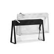 2 Pack Waterproof Durable Clear Makeup Bag | https://www.bestnamebadges.com