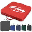 Full Bleed Custom Memory Foam Stadium Seat W/ Handle | https://www.bestnamebadges.com