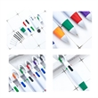 5 Bulk Multi-Colored Carabiner Shuttle Pen | https://www.bestnamebadges.com