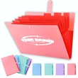 5 Pockets Expandable File Organizer Folder Organ Bag | https://www.bestnamebadges.com