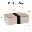 Custom Wood Bento Lunch Box Set (W/ Fork, Spoon Knife) | https://www.bestnamebadges.com