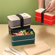 Custom Wood Bento Lunch Box Set (W/ Fork, Spoon Knife) | https://www.bestnamebadges.com
