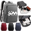 Business Anti Theft Slim Durable Backpack With Charging Port | https://www.bestnamebadges.com