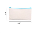 10 Pcs Zipper Cotton Canvas Pencil Bag | https://www.bestnamebadges.com