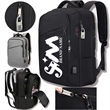 31L Anti Theft Business Travel Backpacks With Charging Port | https://www.bestnamebadges.com