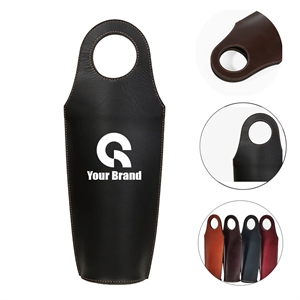 Reusable Leather Wine Tote Carrier Bag All-Over Printing