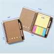 4 Packs Kraft Paper Spiral Notebook All-Over Printing | https://www.bestnamebadges.com