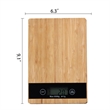 High Precision Bamboo LED Display Electronic Kitchen Scale | https://www.bestnamebadges.com