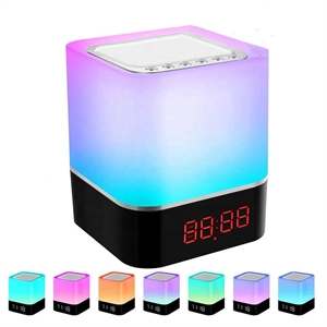 Alarm Clock Bluetooth Speaker Night Light