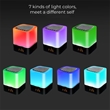 Alarm Clock Bluetooth Speaker Night Light | https://www.bestnamebadges.com