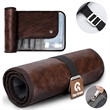 PU Leather Men's Roll Toiletry Bag All-Over Printing | https://www.bestnamebadges.com