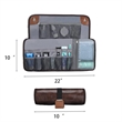 PU Leather Men's Roll Toiletry Bag All-Over Printing | https://www.bestnamebadges.com