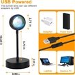 Sunset Projection Lamp with Remote 16 Colors | https://www.bestnamebadges.com
