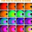 Sunset Projection Lamp with Remote 16 Colors | https://www.bestnamebadges.com
