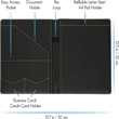 Classic A4 Pu Padfolio | https://www.bestnamebadges.com