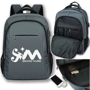Business Anti Theft Slim Travel Backpacks With Charging Port