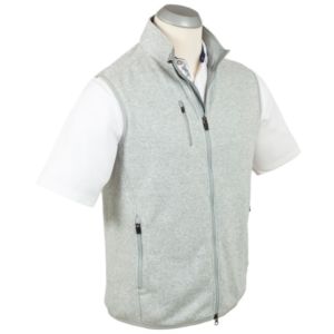 Bobby Jones Men's Heathered Full-Zip Sweater Vest