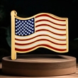 7/8 " Single Stock Flag Pins | https://www.bestnamebadges.com