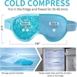 Reusable Cooling Eye Mask with Gel Bead | https://www.bestnamebadges.com