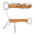 4 In 1 Multi-Function Bamboo Corkscrew Bar Tool Opener | https://www.bestnamebadges.com