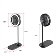 Portable Foldable LED Desk Fan with Wireless Charging Base | https://www.bestnamebadges.com
