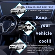 2 PC Auto Windshield Sun Shade | https://www.bestnamebadges.com