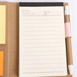 Customizable Woodgrain Notebook with Sticky Notes And Flags | https://www.bestnamebadges.com