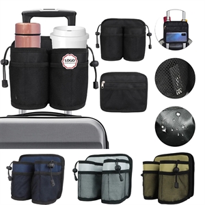 Luggage Travel Two Cup Holder With Zipper Bag