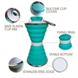 17 Oz Collapsible Water Bottles with Carabiner | https://www.bestnamebadges.com