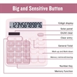 Cute Desktop Calculator Big Buttons Dual Power Source | https://www.bestnamebadges.com