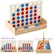 Wood Go Board Game 4 Pieces In A Row Puzzle Checkers | https://www.bestnamebadges.com