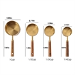 8Pcs Wood Handle Stainless Stee Measuring Cup And Spoon Set | https://www.bestnamebadges.com