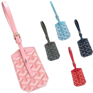 Anti-loss Leather Luggage Tag with Full Privacy Protection