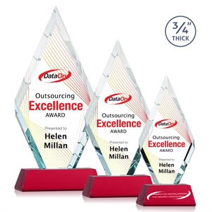 Richmond VividPrint™ Award on Newhaven - Red | https://www.bestnamebadges.com