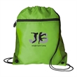 Mesh Pocket Drawstring Backpack 210D | https://www.bestnamebadges.com