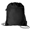 Mesh Pocket Drawstring Backpack 210D | https://www.bestnamebadges.com