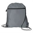 Mesh Pocket Drawstring Backpack 210D | https://www.bestnamebadges.com