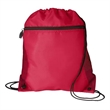 Mesh Pocket Drawstring Backpack 210D | https://www.bestnamebadges.com