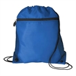 Mesh Pocket Drawstring Backpack 210D | https://www.bestnamebadges.com