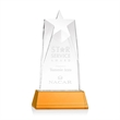 Millington Star on Base - Amber | https://www.bestnamebadges.com
