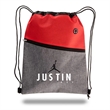 Two Tone Drawstring Cinch Bag 300D / 80 GSM | https://www.bestnamebadges.com