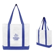 Non-Woven Tote Bag With Trim Colors | https://www.bestnamebadges.com