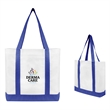 Non-Woven Tote Bag With Trim Colors | https://www.bestnamebadges.com