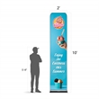 Tube Banner, Double Sided Digitally Printed - 10'x2' | https://www.bestnamebadges.com