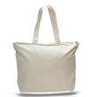 Zipper Tote Bag 12 OZ | https://www.bestnamebadges.com