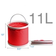 11L Large Portable Folding Water Bucket with Handle | https://www.bestnamebadges.com
