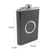 8oz Portable Hip Flask with Built In  Collapsible Shot Glass | https://www.bestnamebadges.com