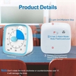 60-Minute Countdown Visual Silent Timer with Night Light | https://www.bestnamebadges.com